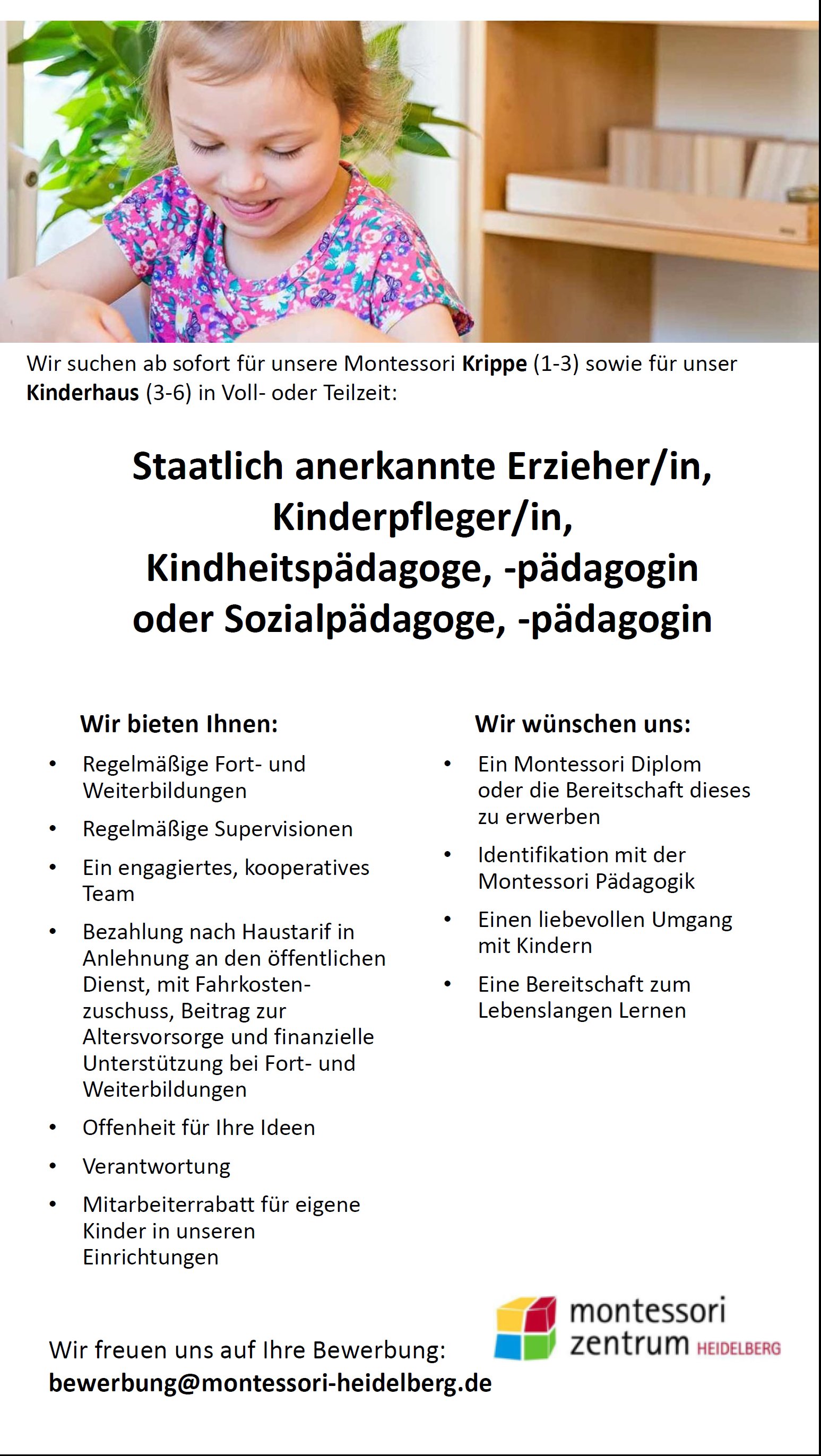 Staatlich anerkannte/n Erzieher/in oder Kindheitspädagogen/-pädagogin ...